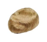 Cabello masculino Tupé de cabello humano fino monofilamento poliuretano for hombre n.° 21, sistema reemplazo Pelucas de uso diario