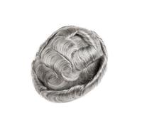 Cabello masculino Tupé de piel sin nudos for hombres Cabello humano Prótesis capilar masculina Pelucas de uso diario(6x9)