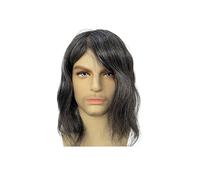 Cabello masculino Tupé de piel ultrafina for hombres sistema completo reemplazo cabello humano PU 12 pulgadas largo Pelucas de uso diario