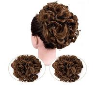 Cabello moño desordenado Updo Curly Bun Extension Combs Clip en Messy Bun Hair Piece for mujeres Sintético Messy Hair Bun Scrunchie Chignon Hairpiece Pedazo de pelo moño (Color : 30#)