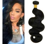Cabello Natural Humano pelo humano natural brasileña cabello humano Color negro natural body wave Human hair Bundles for women 100 g por paquete 18 pulgadas