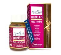 Cabello Piel y Uñas Estado Puro | Vitaminas para el Pelo | Biotina, Zinc, Saw Palmetto, Espino Amarillo | Anticaida Cabello Mujer y Hombre | Tratamiento 1 Mes | 60 Cápsulas Tongil