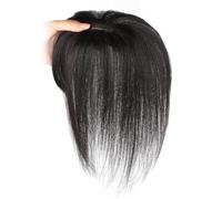 Cabello Toppers para adelgazamiento del cabello Mujeres Real Cabello de 9.8 pulgadas de largo Cabello humano para cabello delgado Mujeres Clip de seda en extensiones de cabello Natural busca para u