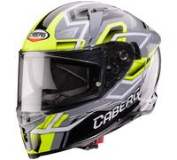 Caberg Avalon X Brama Casco, gris/negro/amarillo, Talla XL (61/62)