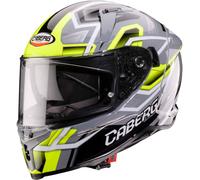 Caberg Avalon X Brama, casco integral L female Gris/Negro/Amarillo Neón