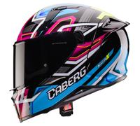 Caberg Avalon X Brama Casco, negro/azul/rosa, Talla XS (53/54)