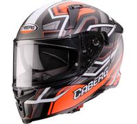 Caberg Avalon X Brama, casco integral S female Mate Negro/Gris/Rojo Neón