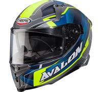 Caberg Avalon X Optic Casco, Gris mate/amarillo, Talla S (55/56)