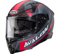 Caberg Avalon X Optic Casco, negro-gris-rojo, tamaño XS para Hombres