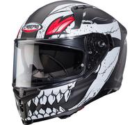 Caberg Avalon X Punk Casco, Gris mate/rojo, Talla L (59/60)