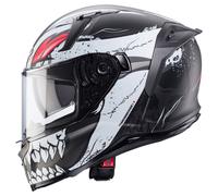 Caberg Avalon X Punk Casco, Gris mate/rojo, Talla M (57/58)