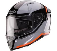 Caberg Avalon X Pure Casco, Gris/negro/rojo, Talla M (57/58)