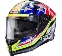 Caberg Avalon X Track Casco, amarillo/azul/rojo, Talla XS (53/54)