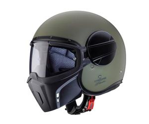 Caberg Casco abierto Jet Ghost X verde militar mate, M