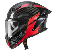 Caberg Drift Evo II Carbon Nova Casco, negro-rojo, tamaño M para Hombres