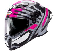 Caberg Drift Evo II Horizon Casco, negro-gris-rosa, tamaño S para Hombres