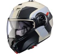 Caberg Duke Evo Indy, casco abatible M female Mate Negro/Beige/Gris Claro