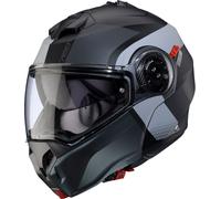 Caberg Duke Evo Indy, casco abatible M female Mate Negro/Gris Claro/Gris
