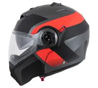 Caberg Duke Evo Indy, casco abatible L female Mate Negro/Rojo/Gris