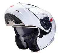 CABERG Duke X Blanco - Casco de Moto Modular P/J Integral-Jet + Pinlock - Casco con Visor Solar Homologado ECE 22.06 (L)