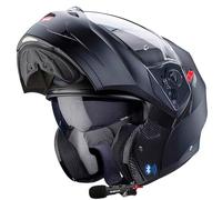 CABERG Duke X Negro Mate - Casco de Moto Modular P/J Integral Jet + Pinlock - Casco con Visor Solar Homologado ECE 22.06 (M)
