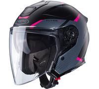 Caberg Flyon II Boss Casco Jet, negro mate/rosa, Talla M (57/58)