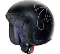 Caberg Freeride X 74 Casco Jet, negro-gris, tamaño M para Hombres