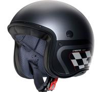 Caberg Freeride X Daytona, casco abierto XL female Mate Negro/Gris/Blanco
