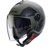 Caberg Riviera V4 X Alpha, casco abierto XL female Mate Oliva/Gris/Negro