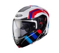 Caberg Horus X Casco Plegable Klapphelm (Blanco/Negro/Azul/Rojo) Talla M (57)