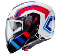 Caberg Horus X Road Casco, blanco/negro/azul, Talla XS (53/54)
