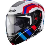 Caberg Horus X Road Casco, blanco/negro/azul, Talla XS (53/54)