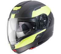 Caberg Levo Prospect Casco, negro mate/amarillo, Talla XS (53/54)