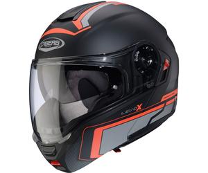 Caberg Levo X Elite Casco, negro-gris-rojo, tamaño S para Hombres