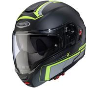 Caberg Levo X Elite Casco, negro mate/gris/amarillo, Talla L (59/60)
