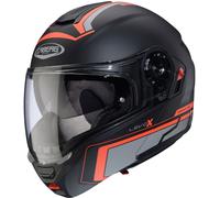 Caberg Levo X Elite Casco, negro mate/gris/rojo, Talla L (59/60)