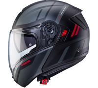 Caberg Levo X Manta, casco abatible XL male Mate Negro/Gris/Rojo