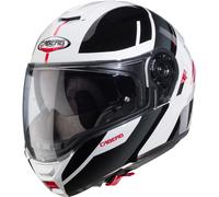 Caberg Levo X Manta Casco, gris-blanco-rojo, tamaño 2XL para Hombres