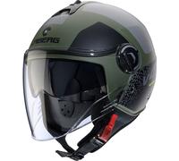 Caberg Riviera V4 X Alpha, casco abierto L female Mate Oliva/Gris/Negro