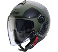 Caberg Riviera V4 X Alpha Casco Jet, verde, tamaño M para Hombres