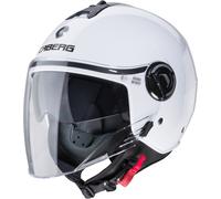 Caberg Riviera V4 X Casco Jet, Blanco metálico, Talla M (57/58)