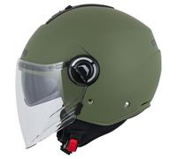 Caberg Riviera V4 X, casco jet XL male Matt-Verde Oscuro