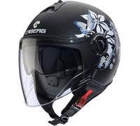 Caberg Riviera V4 X Mia Casco Jet, negro mate/gris/blanco, Talla M (57/58)
