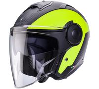 Caberg Soho Milano Casco Jet, negro mate/neón, Talla M (57/58)