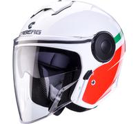 Caberg Soho Zephir, casco jet S male Blanco/Verde/Rojo