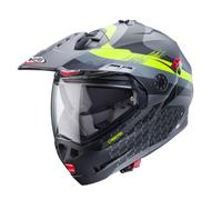 Caberg Tourmax X Sarabe Motocicleta Moto Matt Gun Metal/Negro/Amarillo Flip Up