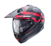 Caberg Tourmax X Sarabe Motocicleta Moto Matt Gun Metal/Negro/Rojo Flip Up Mo