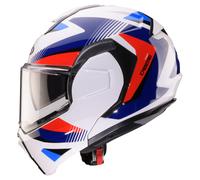Caberg Trip Lunar Casco Abatible Blanco/Azul/Rojo S unisex