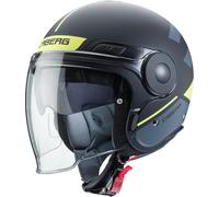 Caberg Uptown Loft Casco Jet, negro-verde, tamaño XS para Hombres