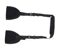 Cabestrillo de antebrazo, cabestrillo de soporte Tela compuesta de malla de nailon negro para fractura de brazo para postoperatorio para lesión de la articulación del hombro para(black)